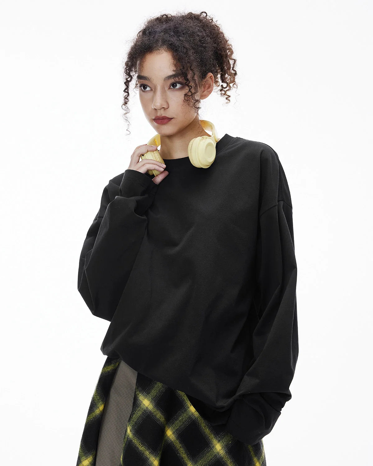 Blank Cotton Long Sleeve Tees | LCDEGO Streetwear