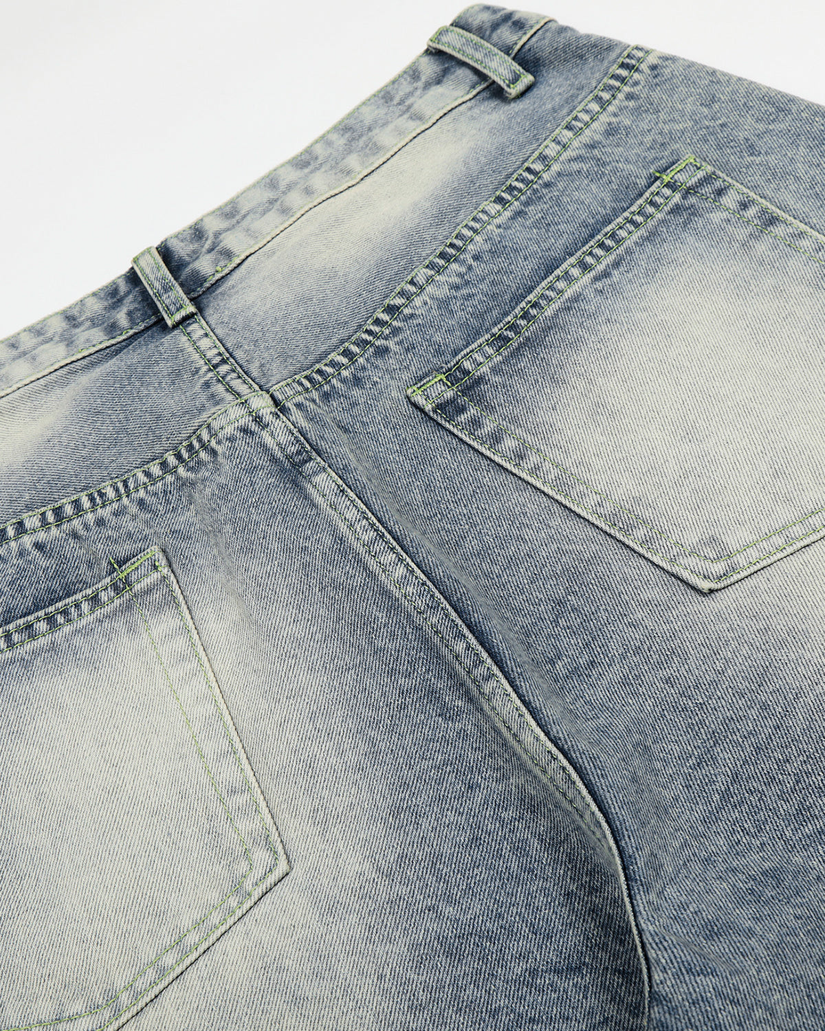 Rhinestone Denim Longline Jorts | LCDEGO Streetwear
