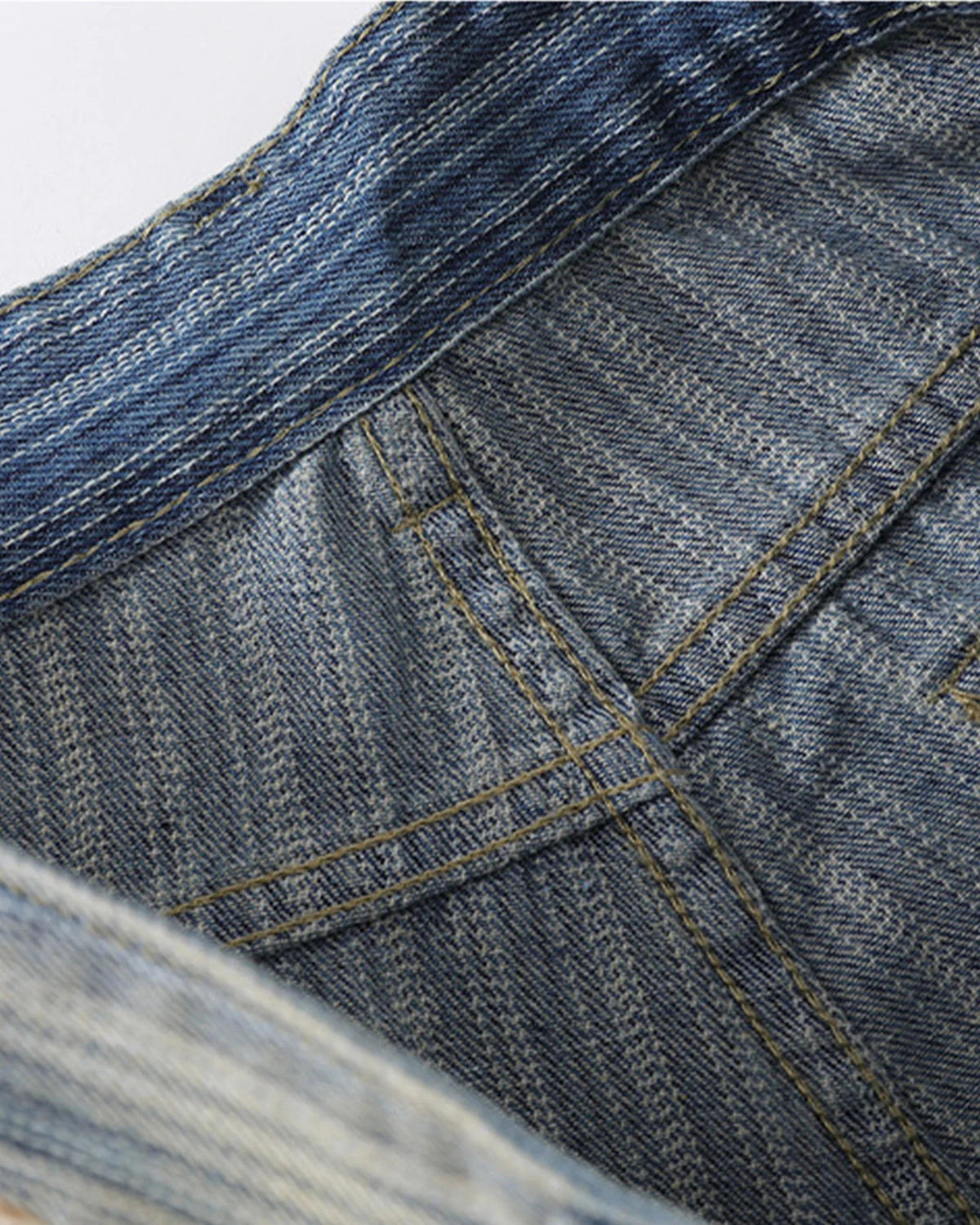 Acid Washed Stripe Baggy Jeans | LCDEGO Streetwear