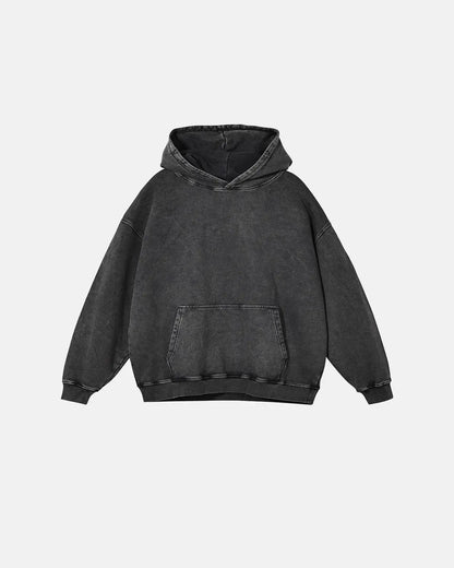 French Terry Washed Distressed Hoodies | LCDEGO Streetwear