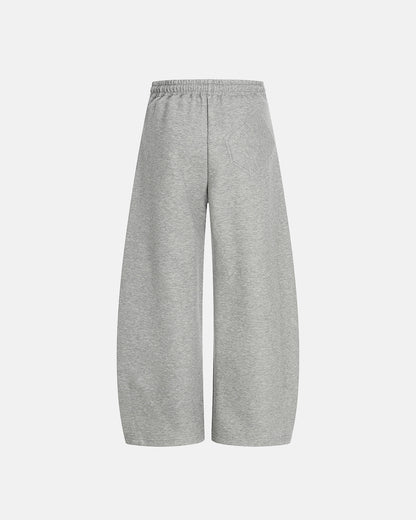 Curved Seam Wide-Leg Sweatpants | LCDEGO Streetwear