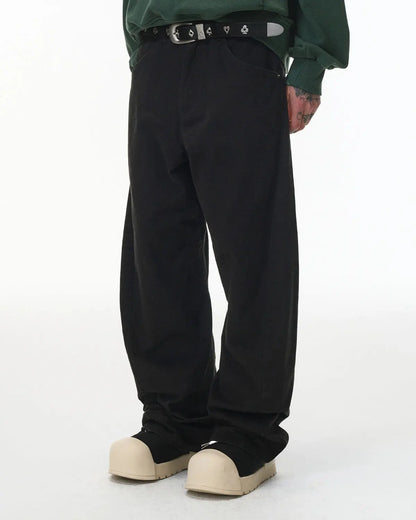 Stitching Flare Baggy Jeans | LCDEGO Streetwear