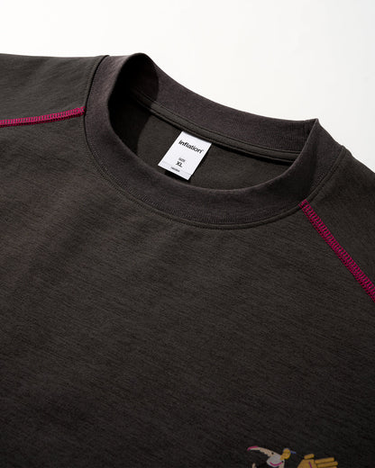 Contrast Stitching Graphic Tees | LCDEGO Streetwear