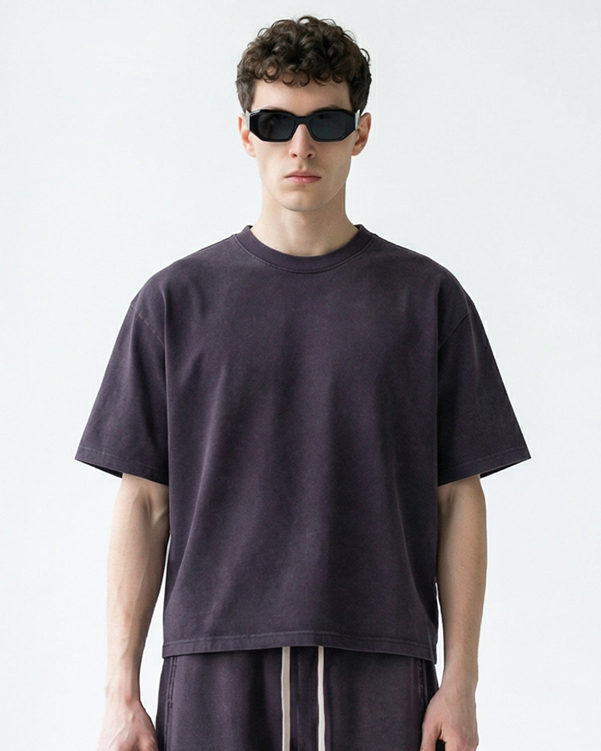 Snow Washed Heavyweight Boxy T-Shirt | LCDEGO Streetwear
