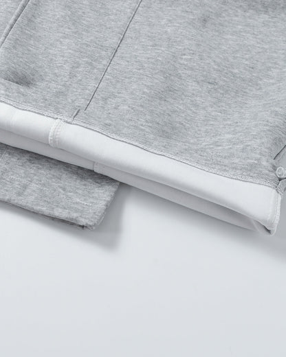 Grey Baggy Wide Leg Sweatpants | LCDEGO Streetwear