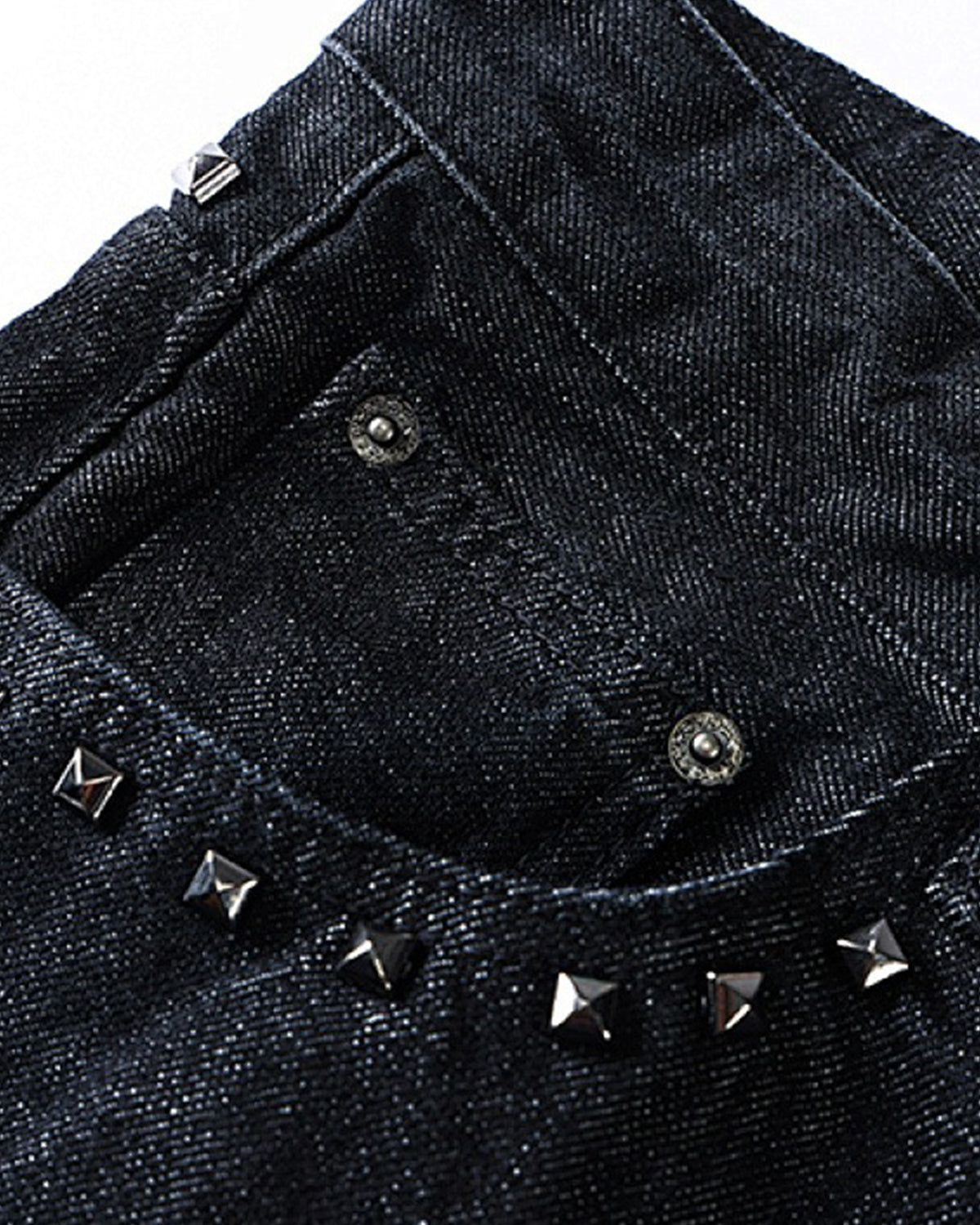 Studded Baggy Bootcut Jeans | LCDEGO Streetwear