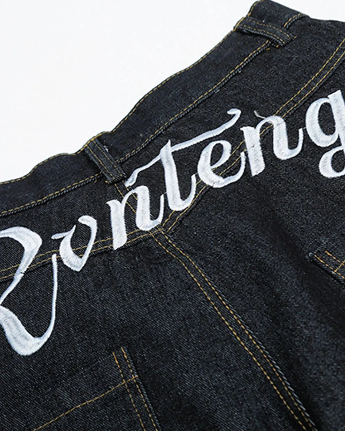 Stitching Multi Pockets Baggy Jeans | LCDEGO Streetwear