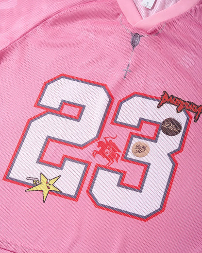 Number 23 Pink Mesh Jersey | LCDEGO Streetwear