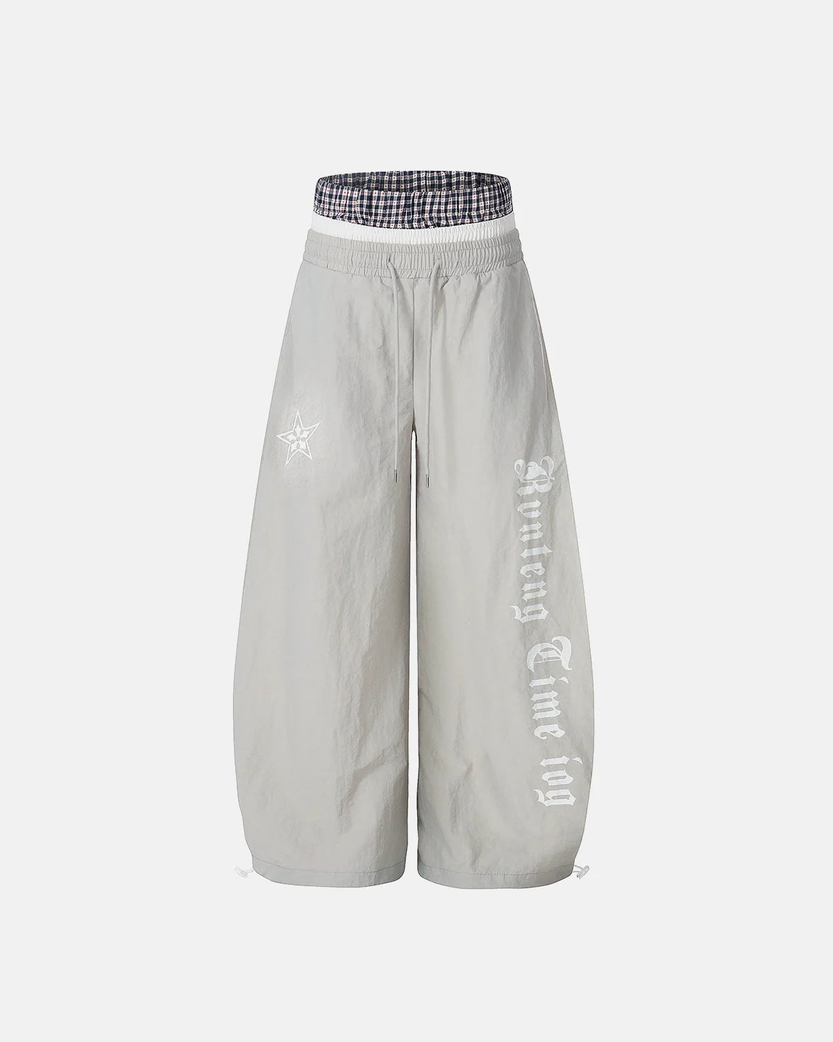 Double Waist Wide Leg Track Pants | LCDEGO Streetwear