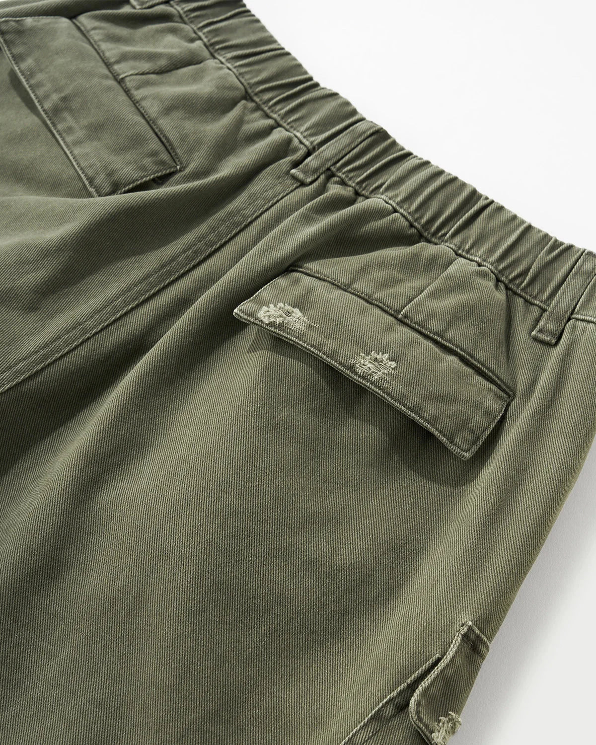 Garment Wash Ripped Cargo Pants | LCDEGO Streetwear