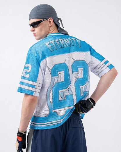 "22" Mesh Football Jersey Tee  | LCDEGO Streetwear