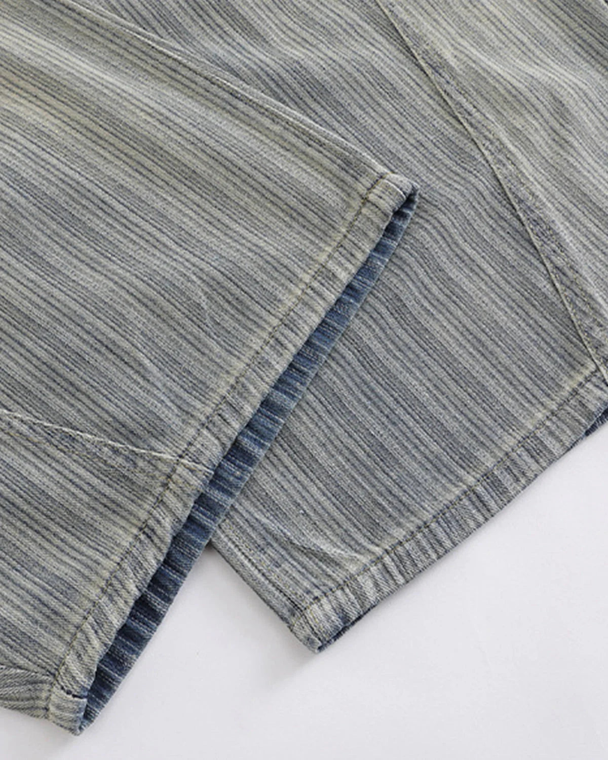 Acid Washed Stripe Baggy Jeans | LCDEGO Streetwear