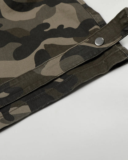 Multi-pockets Camo Barrel Cargo Pants | LCDEGO Streetwear