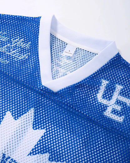 V-neck Mesh Jersey Tees | LCDEGO Streetwear