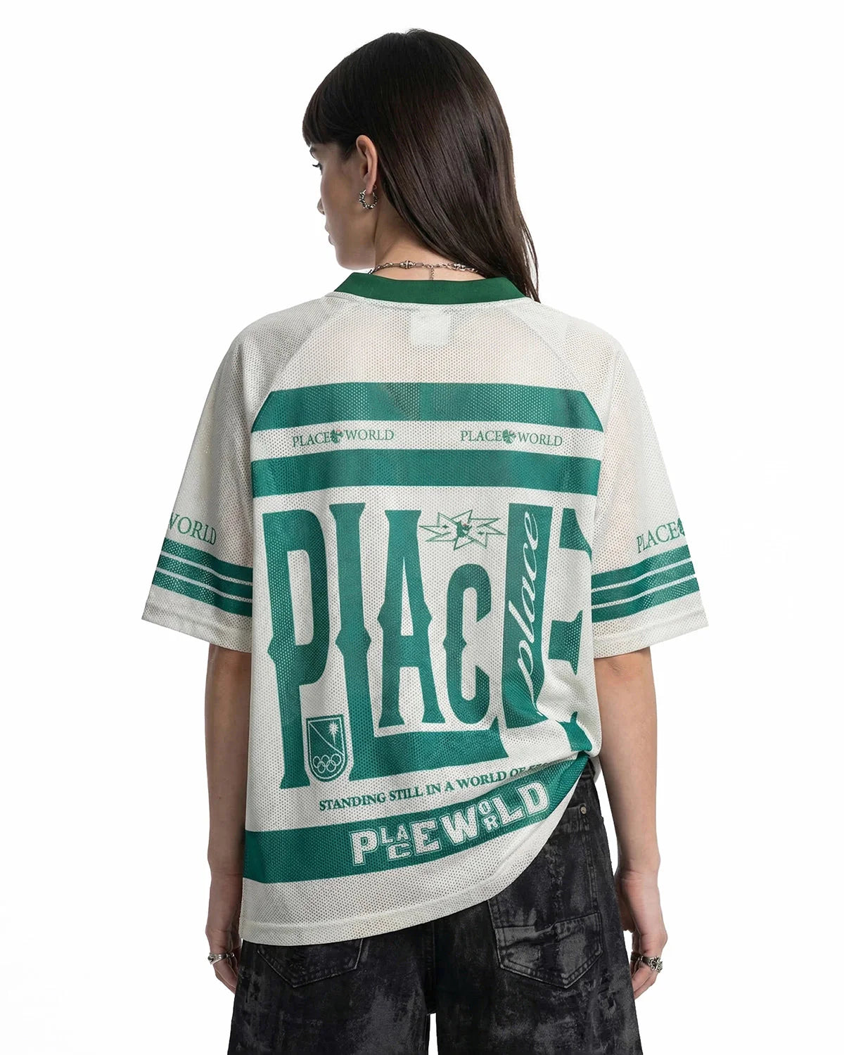 Oversized Letter Mesh Jersey | LCDEGO Streetwear