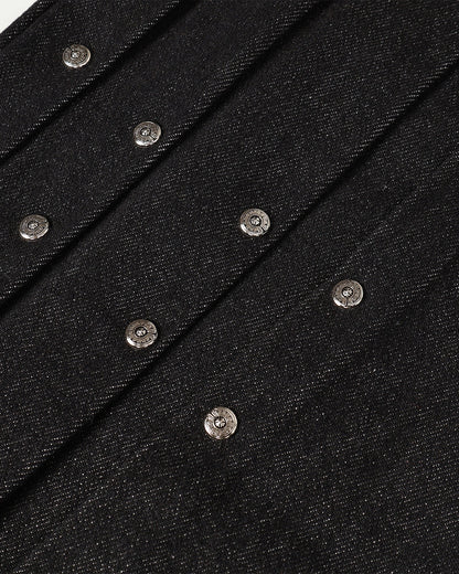 Studded Deconstructed Flared Baggy Jeans | LCDEGO Streetwear