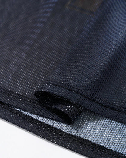 Gradient Pattern Mesh Jersey | LCDEGO Streetwear