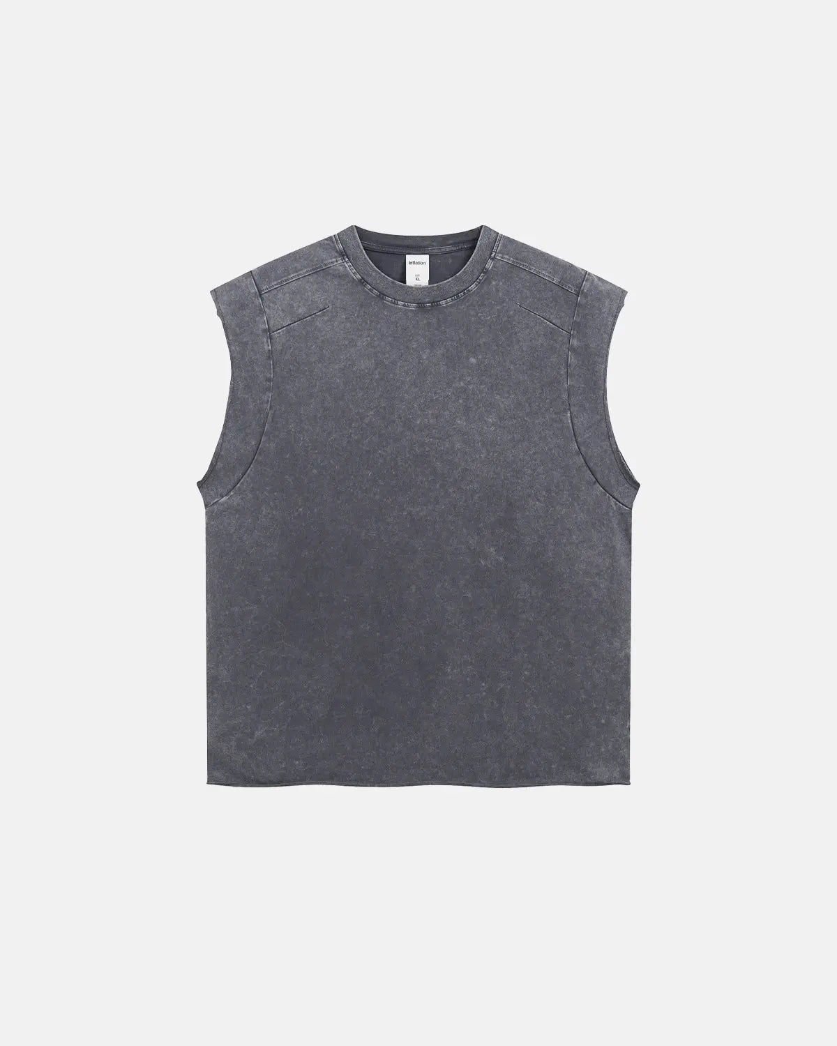 Stitching  Acid Wash Tank Tops  | LCDEGO Streetwear