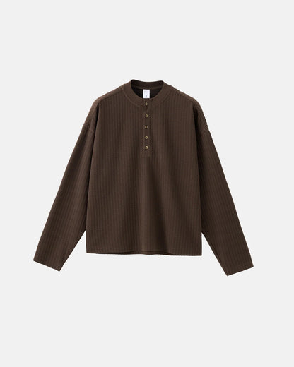 Old Money Style Henley Long Sleeve Tees | LCDEGO Streetwear