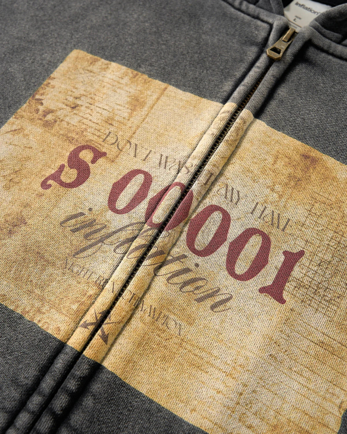 Graphic Acid Wash Zip Up Hoodies | LCDEGO Streetwear