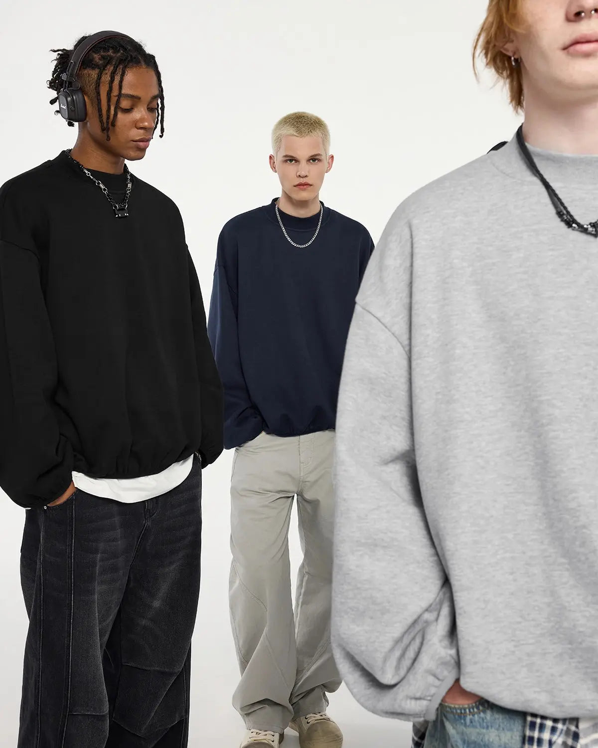 Premium Boxy Crewneck Sweatshirts | LCDEGO Streetwear