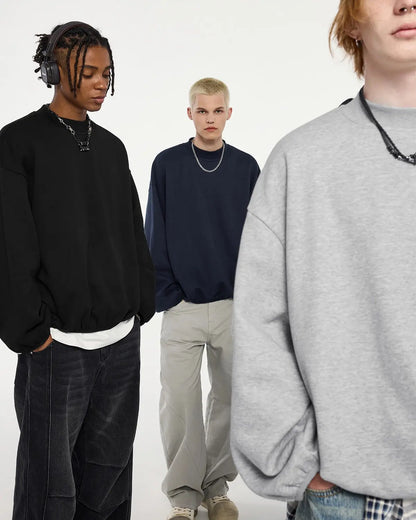 Premium Boxy Crewneck Sweatshirts | LCDEGO Streetwear