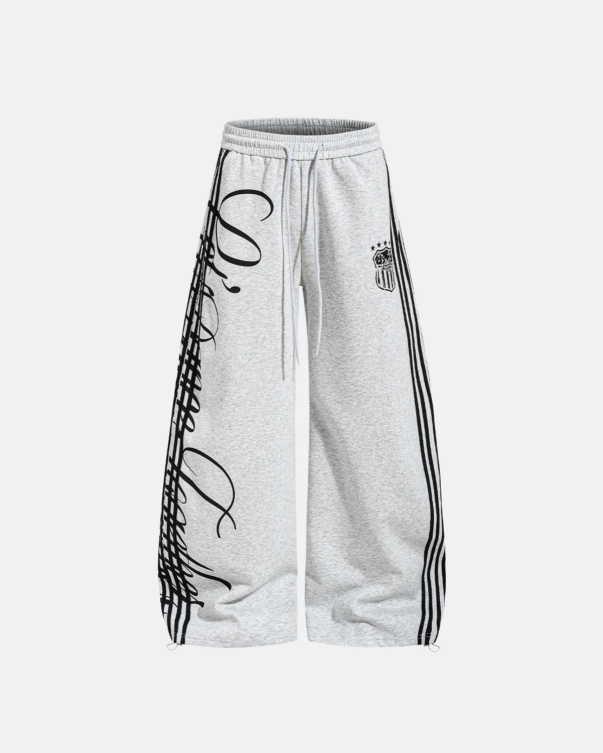 Script Stripe Baggy Sweatpants| LCDEGO Streetwear