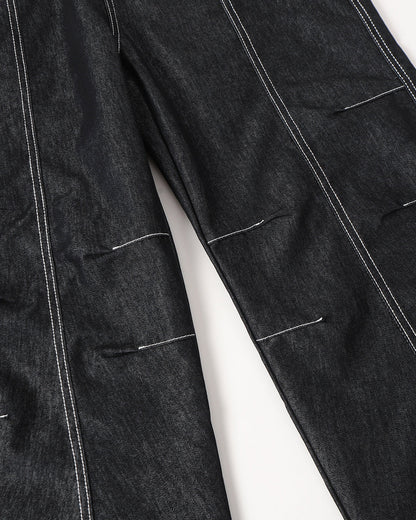 Structured Seam Baggy Denim | LCDEGO Streetwear