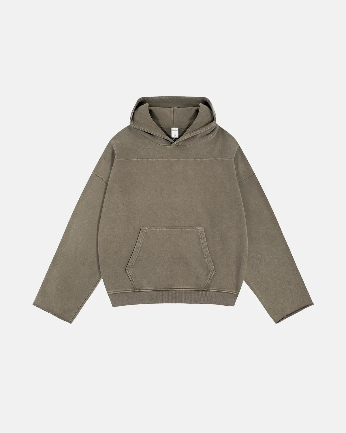 Boxy French Terry Wash Hoodie | LCDEGO Streetwear