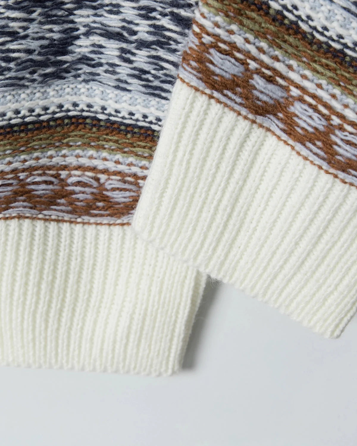 Round Neck Stripe  Jacquard Pullovers | LCDEGO Streetwear