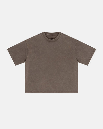 Snow Washed Heavyweight Boxy T-Shirt | LCDEGO Streetwear
