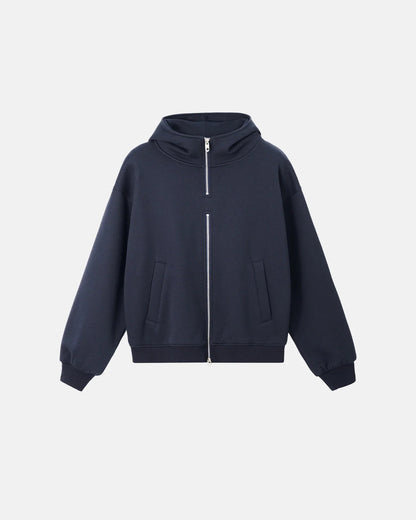 Mock Neck Double Zip Up Hoodies| LCDEGO Streetwear