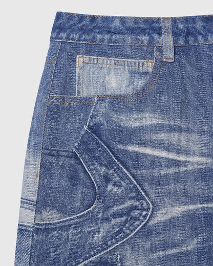 Digital Printing Denim Pants | LCDEGO Streetwear