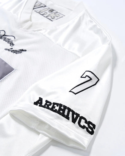 Mesh Patchwork Number Jersey | LCDEGO Streetwear
