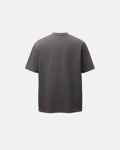 Distressed Washed Mock Neck T Shirt | LCDEGO Streetwear