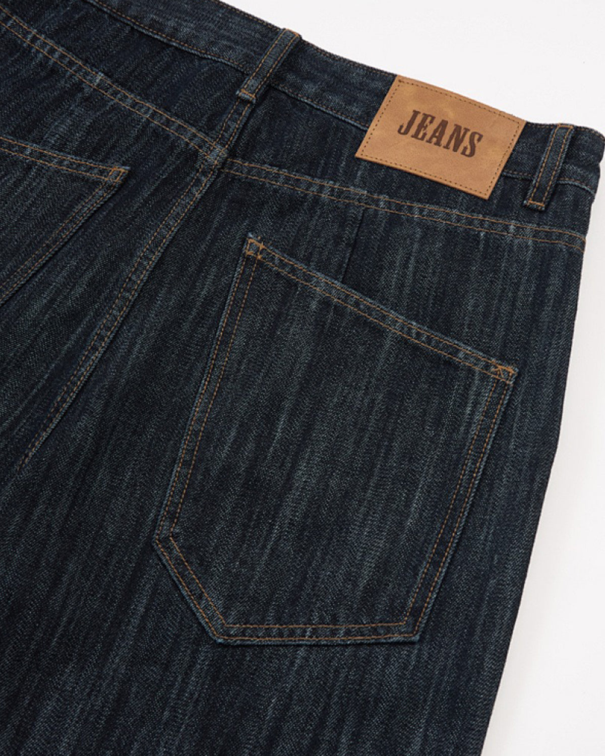 Dark Indigo Wide Bootcut Jeans | LCDEGO Streetwear