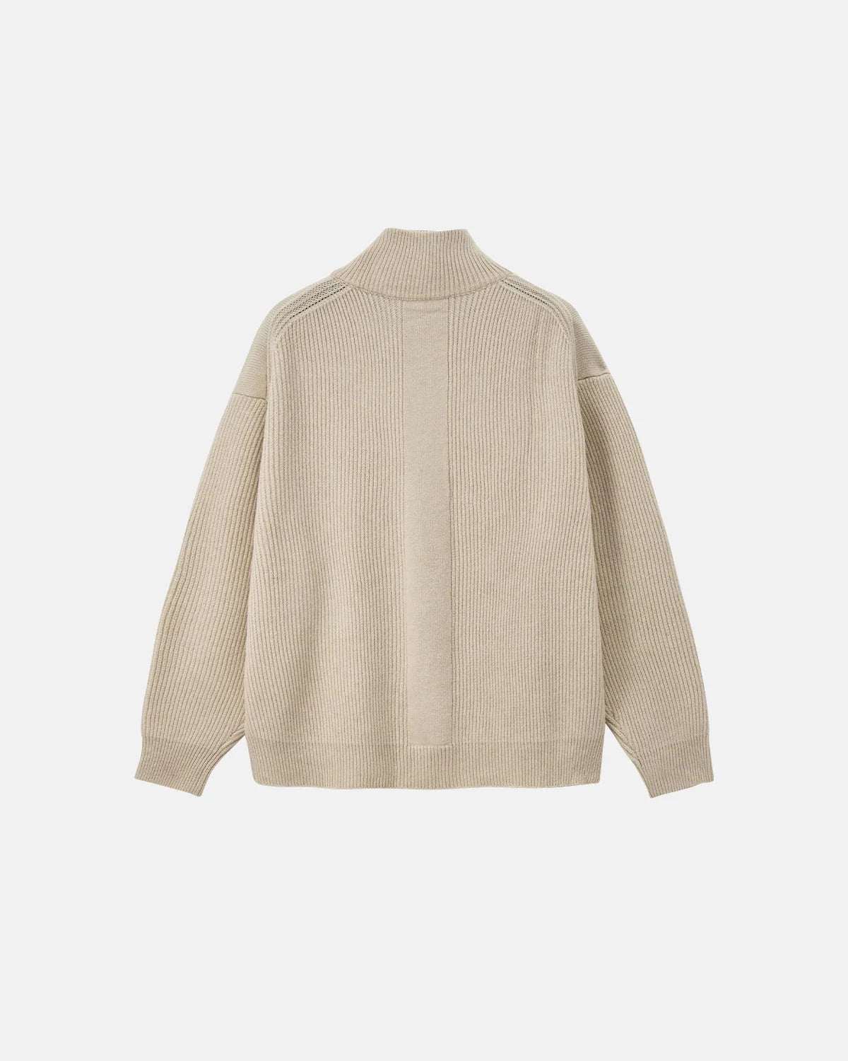 Quarter Zip Up Mock Neck Sweaters | LCDEGO Streetwear