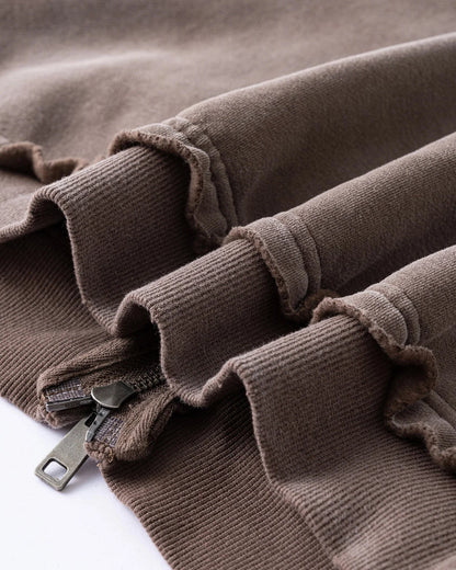 Monkey Wash Ripped Zip Up Hoodies | LCDEGO Streetwear