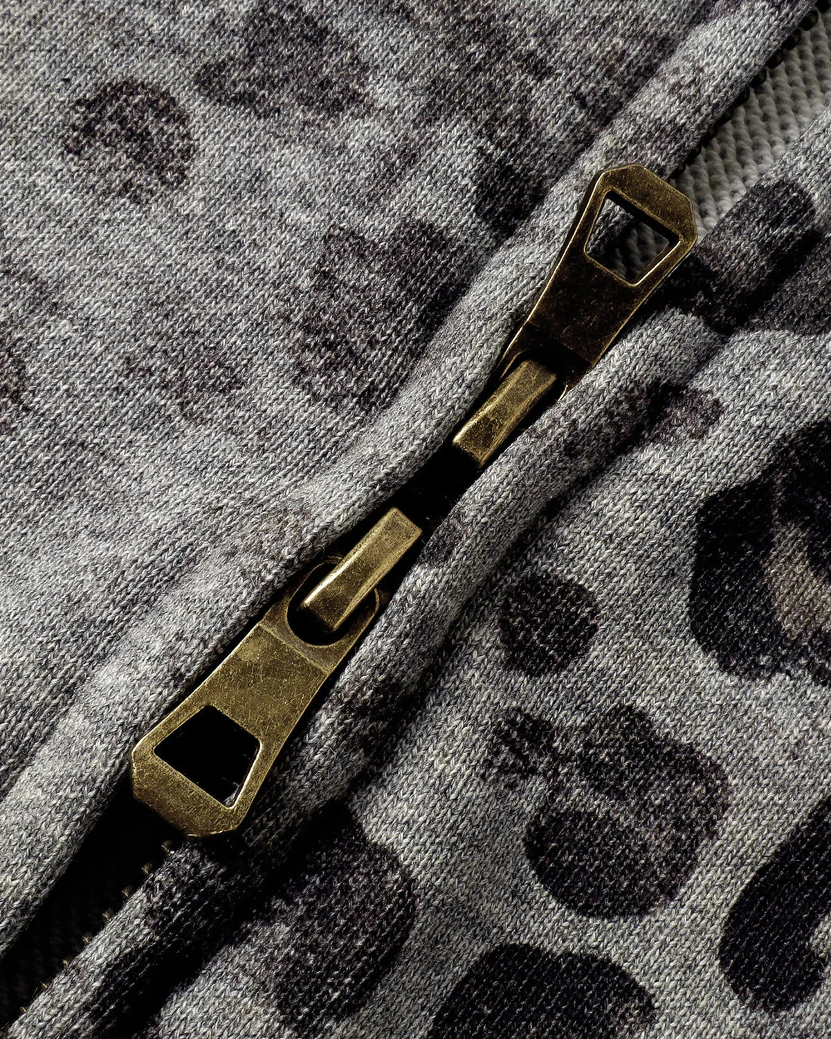 Leopard Print Boxy Zip Up Hoodie | LCDEGO Streetwear