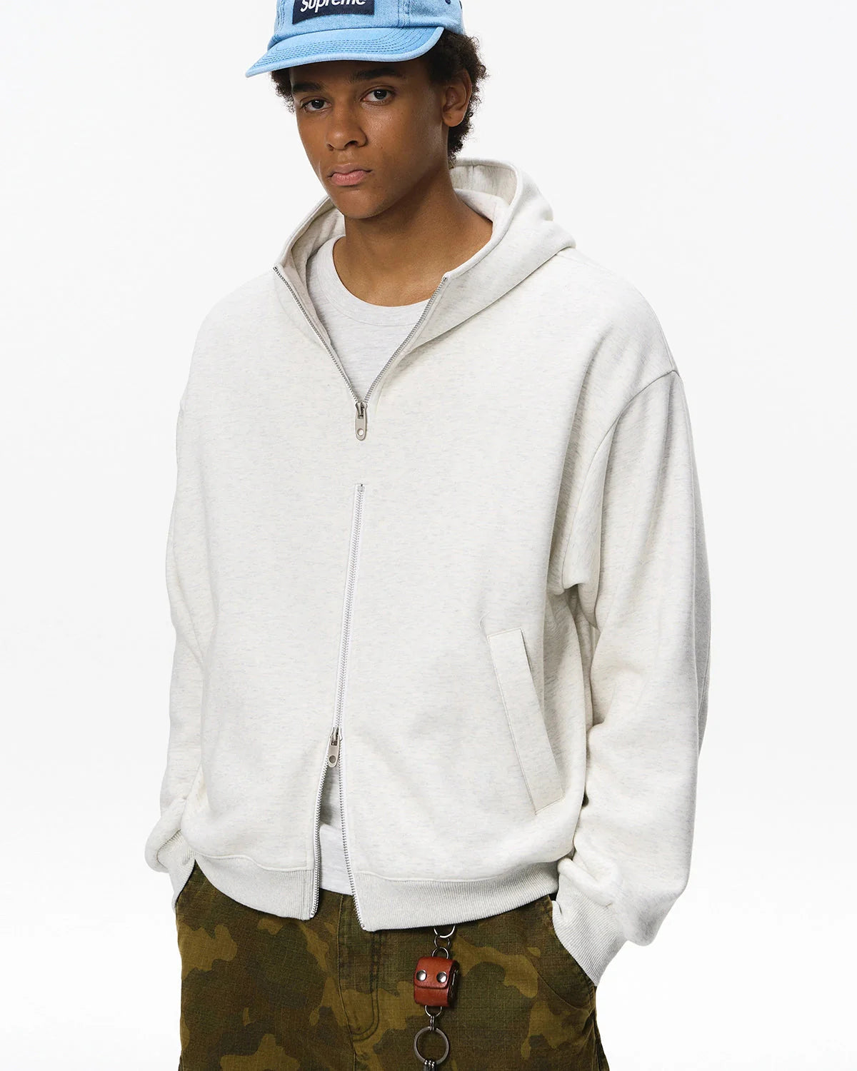 Mock Neck Double Zip Up Hoodies| LCDEGO Streetwear