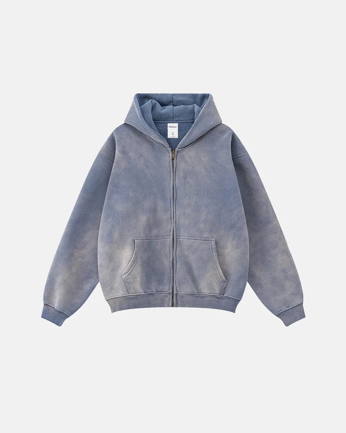 Acid Washed Zip Up Hoodies | LCDEGO Streetwear