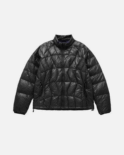 Ultra-light down travel puffer jacket with Sorona insulation and 90% duck down fill