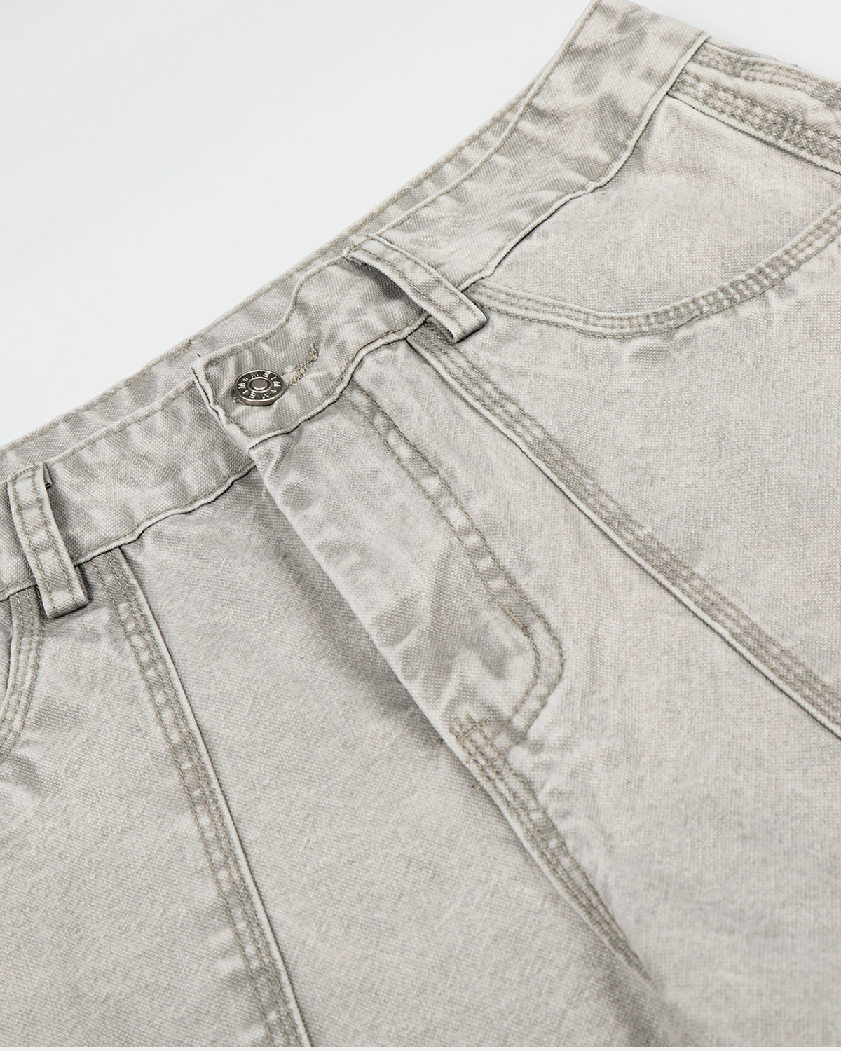 Vintage Washed Baggy Utility Jeans | LCDEGO Streetwear