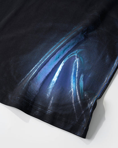 Iridescent Shimmer Oversized T-Shirt | LCDEGO Streetwear