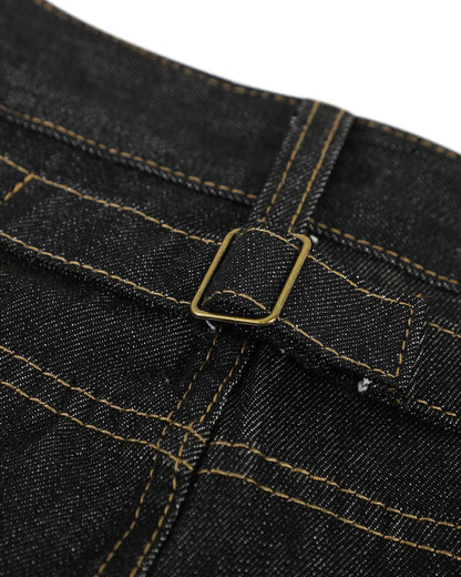 Cinch Back Raw Wide Leg Baggy Jeans | LCDEGO Streetwear