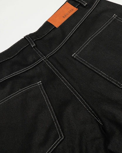 Stitching Deconstructed Barrel Jeans | LCDEGO Streetwear