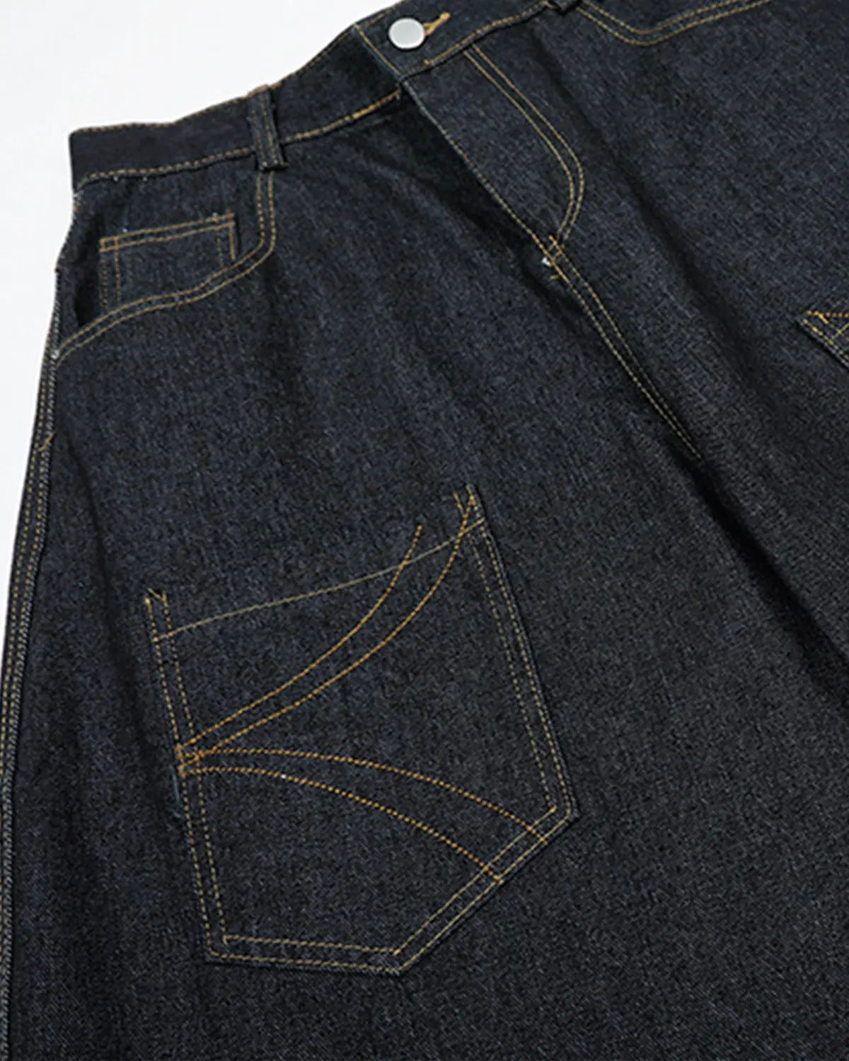 Stitching Multi Pockets Baggy Jeans | LCDEGO Streetwear