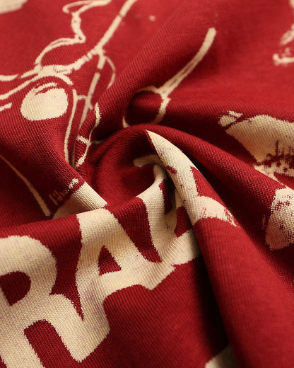 Vintage Layered Graphic Long Sleeve T-shirt | LCDEGO Streetwear