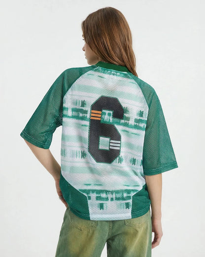 Colorblock Graphic Mesh Jersey | LCDEGO Streetwear