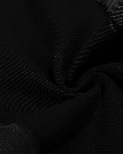 Black Patchwork Barrel Jeans | LCDEGO Streetwear